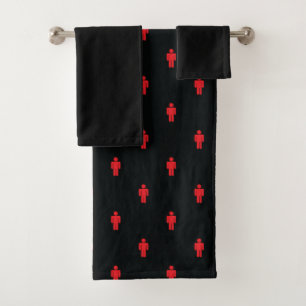Jeu de serviettes de bain homme feux de circulatio