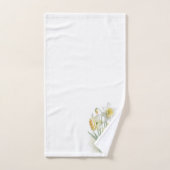 Jeu de serviettes de bain jonquilles florales (Serviette à main)