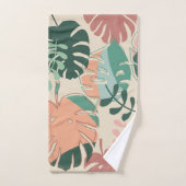 Jeu de serviettes de bain moderne Boho Chic Tropic (Serviette à main)