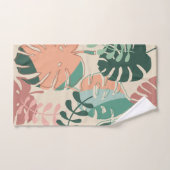 Jeu de serviettes de bain moderne Boho Chic Tropic (Serviette à main)