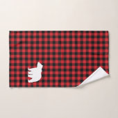 Jeu de serviettes de bain Motif de contrôle de bis (Serviette à main)