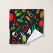 Jeu de serviettes de bain multilingue (Gant de toilette)