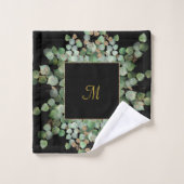 JEU DE SERVIETTES DE BAIN NOIR EUCALYPTUS PERSONNA (Gant de toilette)
