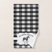Jeu de serviettes de bain pour chevaux de la ferme (Serviette à main)
