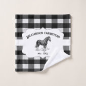 Jeu de serviettes de bain pour chevaux de la ferme (Gant de toilette)
