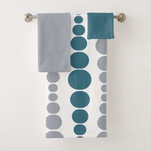 Jeu de serviettes de bain Rectangles moderne (En situation)