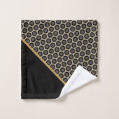 JEU DE SERVIETTES DE SALLE DE BAINS EN CERCLES ABS (Gant de toilette)