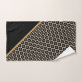JEU DE SERVIETTES DE SALLE DE BAINS EN CERCLES ABS (Serviette à main)