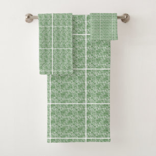 JEU DE SERVIETTES EN HAMPTON BLANC D'IMPRESSION EN