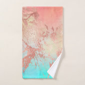 JEU DE SERVIETTES EN MARBRE RUSTIQUE DE TERRE (Serviette à main)