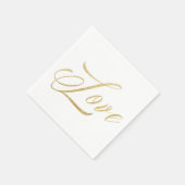 Jeu de serviettes en papier Mariage Gold Sparkle L (Coin)
