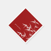 Jeu de serviettes en papier personnalisé en bambou (Coin)