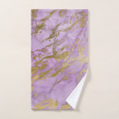 JEU DE SERVIETTES LUXE PURPLE GOLD HAMPTON (Serviette à main)
