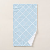 JEU DE SERVIETTES MOTIF SKY BLUE GRID (Serviette à main)