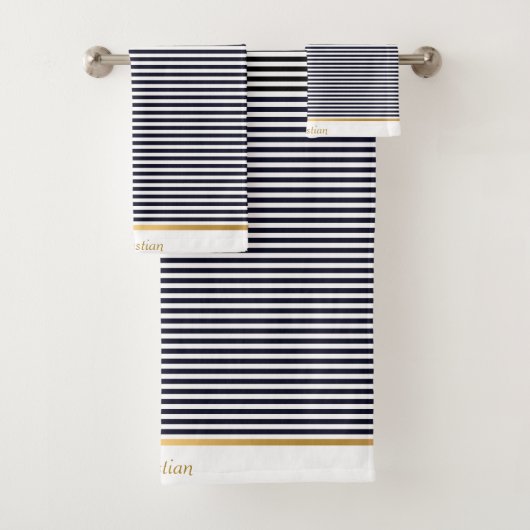 JEU DE SERVIETTES MOTIFS TRIM BLANC NOIR (En situation)