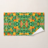 JEU DE SERVIETTES ORANGES TROPICALES (Serviette à main)