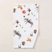 Jeu de serviettes Starfish de plage de mer marine (Serviette à main)