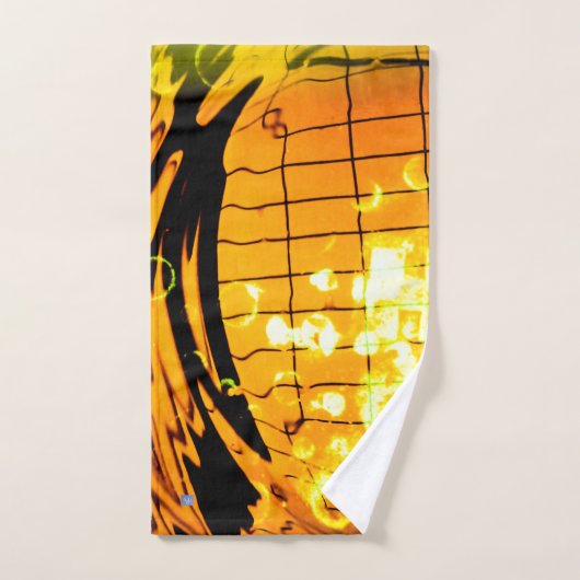 JEU DE SERVIETTES, tons chauds (Serviette à main)