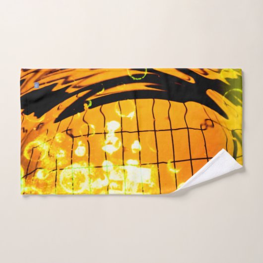 JEU DE SERVIETTES, tons chauds (Serviette à main)