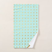 JEU DE SERVIETTES VERT AQUA LUXE (Serviette à main)