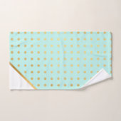 JEU DE SERVIETTES VERT AQUA LUXE (Serviette à main)