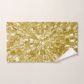 JEU DE SERVIETTES VINTAGE LUXUEUX D'OR (Serviette à main)