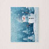 Jeu de Snowman de vacances Puzzle (Vertical)