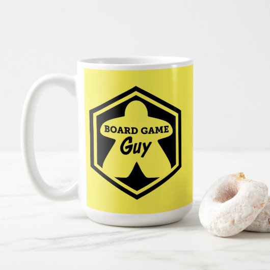 Jeu de société Guy Black Frame Mug (Avec donut)