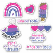 Jeu de stickers Bisexual Pride (Devant)