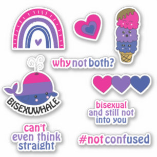 Jeu de stickers Bisexual Pride