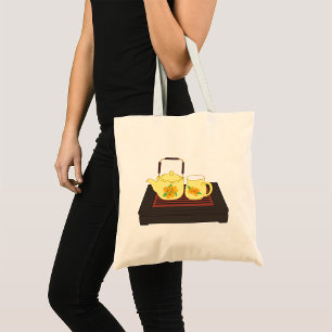 Jeu de théière jaune Sac fourre-tout