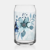 Jeu de Verre Floral Bleu 4 Can (Recto)