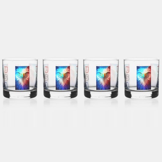 Jeu de verres d'aigle USA (Dos)