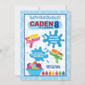 Jeu d'eau Invitation d'anniversaire (Devant)