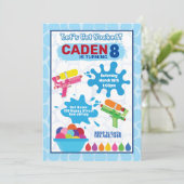 Jeu d'eau Invitation d'anniversaire (Debout devant)