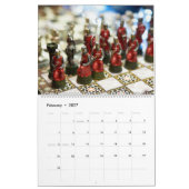 Jeu d'échecs à thème 2025 Wall Calendrier cadeau (Feb 2027)