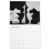 Jeu d'échecs à thème 2025 Wall Calendrier cadeau (Mar 2027)