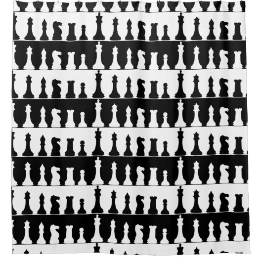 Jeu d'échecs amusant Douche rideau (Devant)
