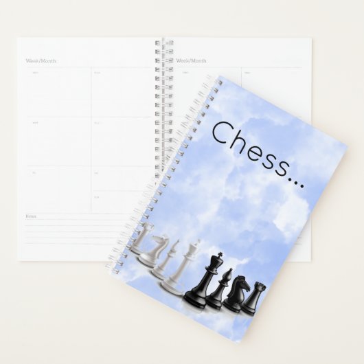 Jeu d'échecs mignon Planificateur annuel (Devant avec enveloppe)