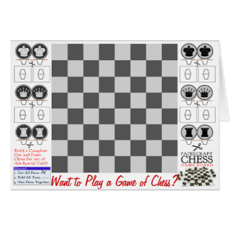 Jeu d'échecs Papercraft