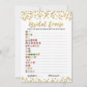 Jeu d'emoji de mariage avec réponses Carte de show (Devant)