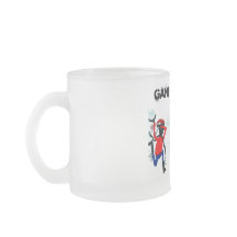Jeu des Jets, tasse de verre décongelée.