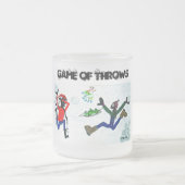 Jeu des Jets, tasse de verre décongelée. (Centre)