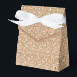 Jeu d'Icône de Noël Ruby Red Kraft<br><div class="desc">Ballotin de vacances avec ruban. La boîte est ornée d'icônes blanches de Noël et d'hiver. Idéal pour les cadeaux de fête, les cadeaux d'hôte, les pâtisseries, etc. Conception imprimée avec un faux motif Kraft (simulé). Le design est disponible dans une collection couronnée de couleurs de vacances modernes. Contactez-nous pour toute...</div>