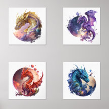 Jeu d'impression Dragons 2