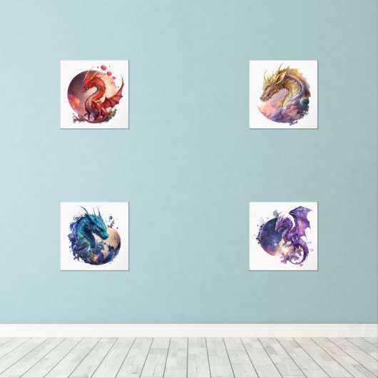 Jeu d'impression Dragons 2 (Parquet)