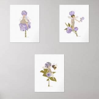 Jeu d'impression Floral violet Pixie