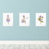 Jeu d'impression Floral violet Pixie (Parquet)