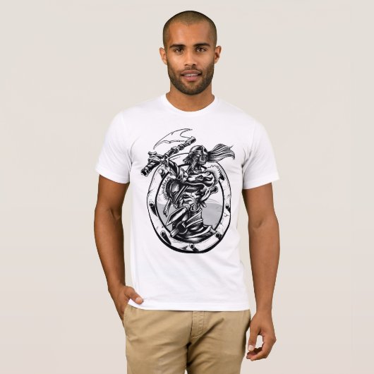 Jeu du T-shirt blanc de marcheur de trônes (Devant entier)