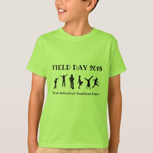 Jeu du T-shirt de jour de manoeuvres d'enfants (Devant)